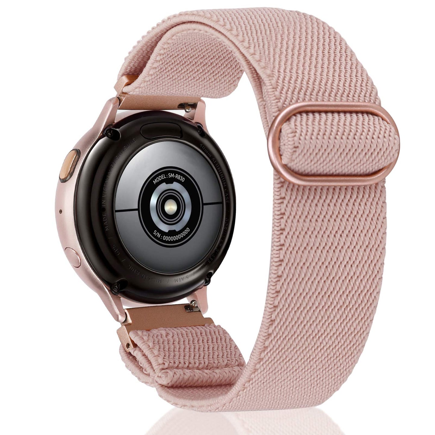 TOYOUTHS 20mm Stretchy Nylon Loop Band Compatible with Samsung Galaxy Watch 4 40mm 44mm/Active 2 40mm 44mm/Watch 4 Classic 42mm 46mm/Active 40mm/Watch 3 41mm, Women/Men Elastic Watch Strap Replacement