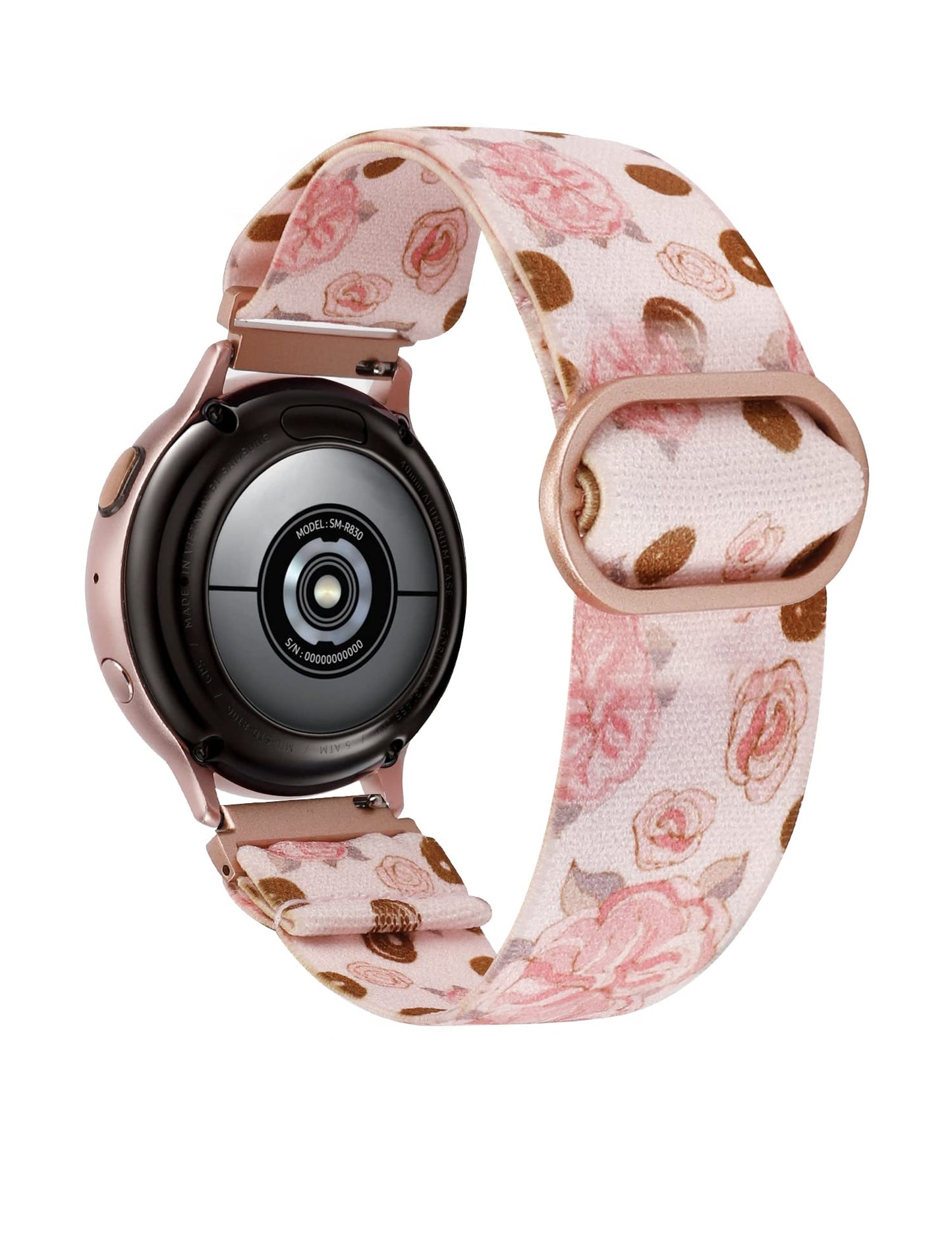TOYOUTHS 20mm Stretchy Nylon Loop Band Compatible with Samsung Galaxy Watch 4 40mm 44mm/Active 2 40mm 44mm/Watch 4 Classic 42mm 46mm/Active 40mm/Watch 3 41mm, Women/Men Elastic Watch Strap Replacement