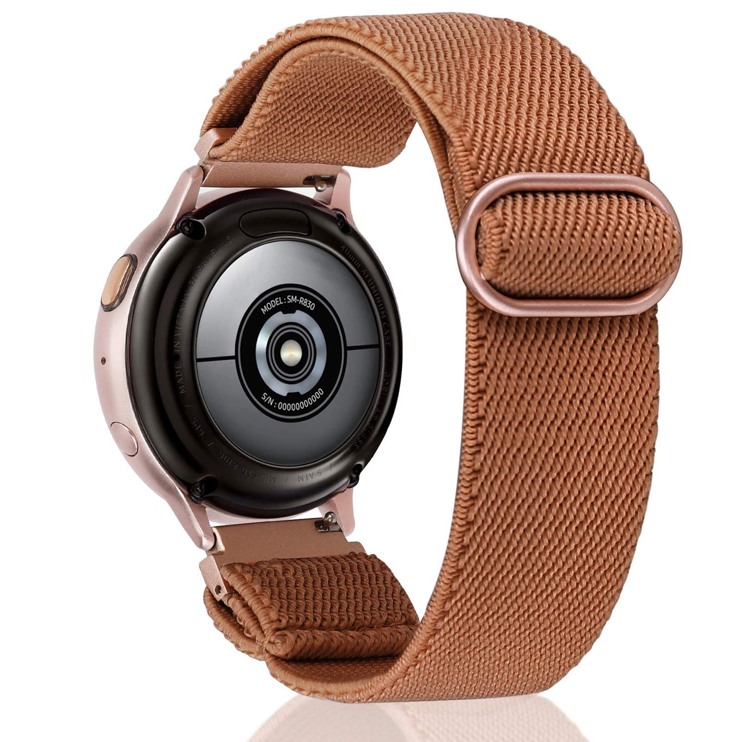 TOYOUTHS 20mm Stretchy Nylon Loop Band Compatible with Samsung Galaxy Watch 4 40mm 44mm/Active 2 40mm 44mm/Watch 4 Classic 42mm 46mm/Active 40mm/Watch 3 41mm, Women/Men Elastic Watch Strap Replacement