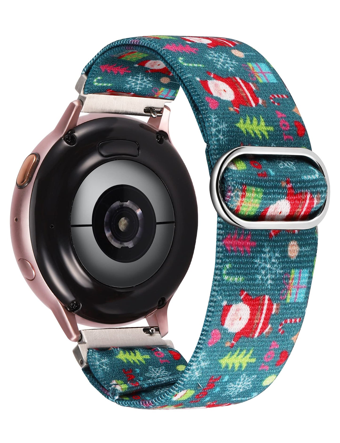 TOYOUTHS 20mm Stretchy Nylon Loop Band Compatible with Samsung Galaxy Watch 4 40mm 44mm/Active 2 40mm 44mm/Watch 4 Classic 42mm 46mm/Active 40mm/Watch 3 41mm, Women/Men Elastic Watch Strap Replacement