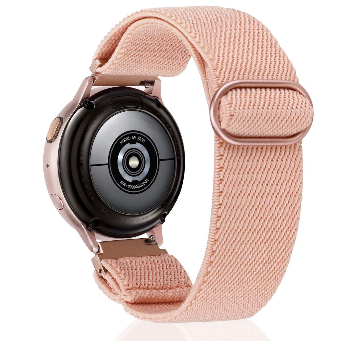 TOYOUTHS 20mm Stretchy Nylon Loop Band Compatible with Samsung Galaxy Watch 4 40mm 44mm/Active 2 40mm 44mm/Watch 4 Classic 42mm 46mm/Active 40mm/Watch 3 41mm, Women/Men Elastic Watch Strap Replacement