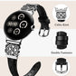 TOYOUTHS Celtic Knot Leather Band Compatible with Google Pixel Watch 3 41mm/Pixel Watch 2/Pixel Watch 1 Band Women, Slim Dressy Thin Fashion Designer Premium Leather Strap for Pixel 3 2 1 Smartwatch