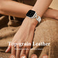 TOYOUTHS Compatible with Apple Watch Band Women Leather 49/46/45/44/42/41/40/38mm Dressy Thin Leather Strap Designer D-Shaped Metal Buckle Bracelet for iWatch Ultra/SE Series 10/9/8/7/6/5/4/3/2/1