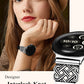 TOYOUTHS Celtic Knot Leather Band Compatible with Google Pixel Watch 3 41mm/Pixel Watch 2/Pixel Watch 1 Band Women, Slim Dressy Thin Fashion Designer Premium Leather Strap for Pixel 3 2 1 Smartwatch