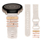 TOYOUTHS Decorative Ring Loop Compatible with Samsung Galaxy Watch 4 & 5 40mm 44mm Band Charms, Glitter Boho Engraved Silicone Straps for Watch 5 Pro/Watch 4 Classic/Watch 3 41mm/Active 2