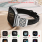 TOYOUTHS Celtic Knot Leather Band Compatible with Fitbit Versa 2/Versa/Versa Lite/SE Band Women, Slim Dressy Thin Designer Premium Leather Strap with Interlock Buckle for Fitbit Versa 2 Smartwatch