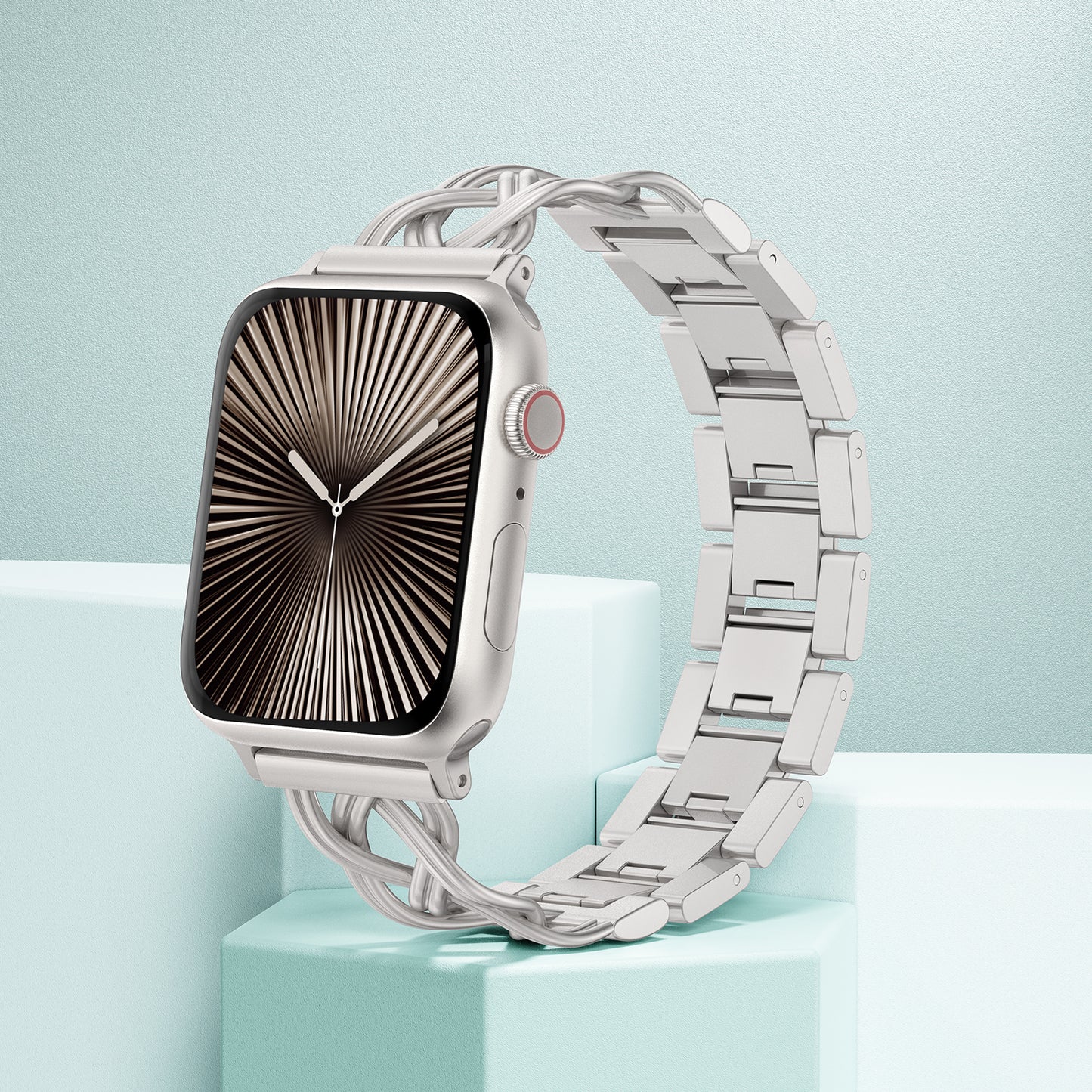TOYOUTHS Celtic Bracelet Compatible with Apple Watch Bands 38/40/41/42/44/45/46/49mm Women, Dressy Stainless Steel Metal Fancy Nice Pretty Strap for iWatch Series 11 10 9 8 7 6 5 4 Ultra/SE 3 2 1