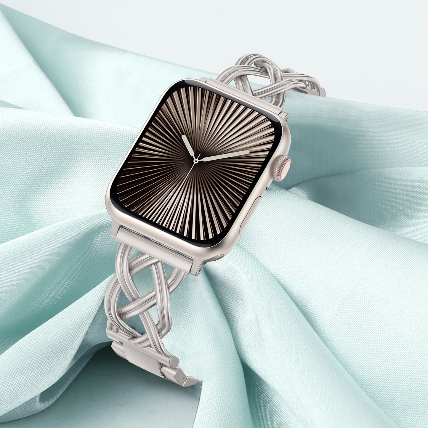 TOYOUTHS Celtic Bracelet Compatible with Apple Watch Bands 38/40/41/42/44/45/46/49mm Women, Dressy Stainless Steel Metal Fancy Nice Pretty Strap for iWatch Series 11 10 9 8 7 6 5 4 Ultra/SE 3 2 1