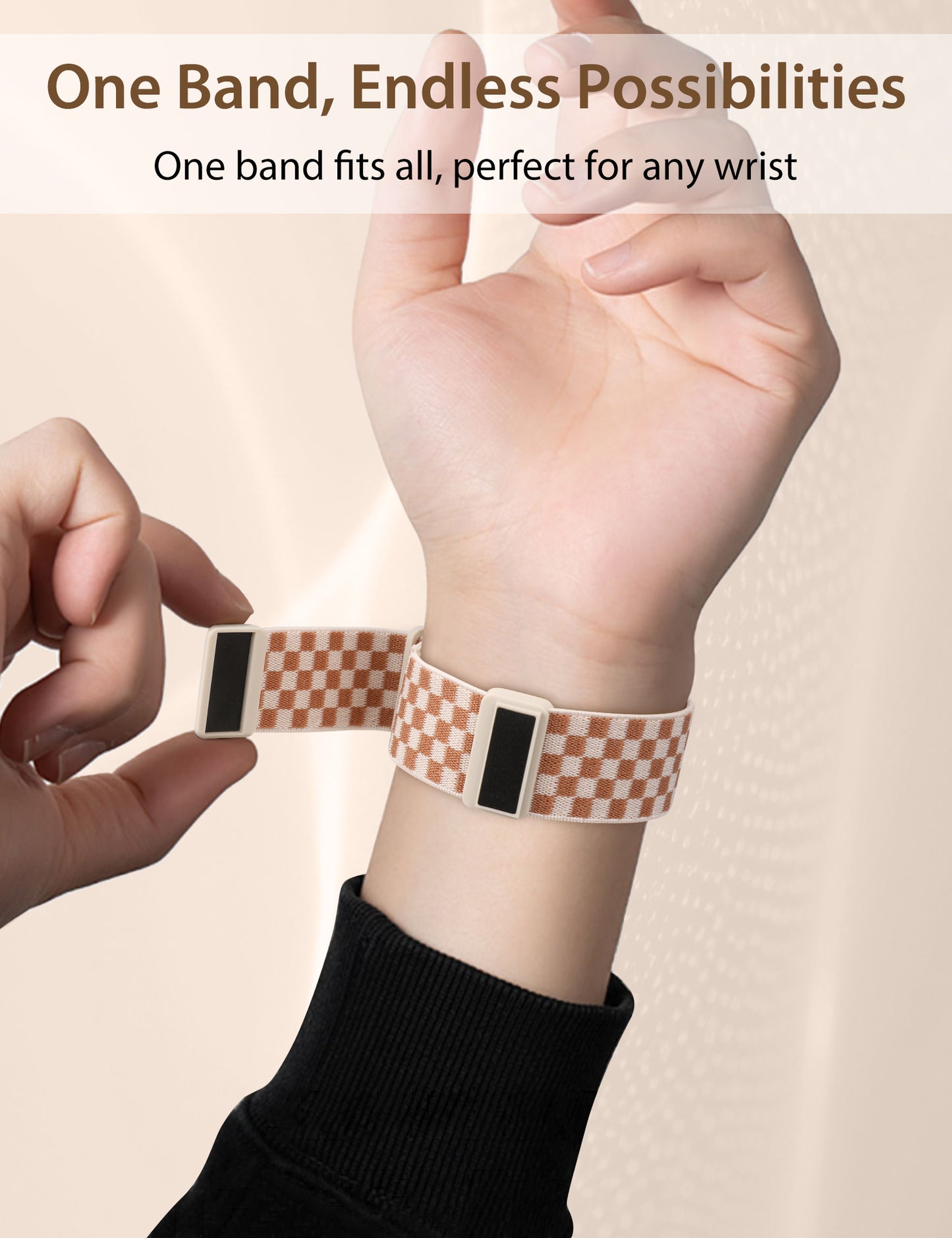 TOYOUTHS Stretchy Loop Band with Magnetic Clasp Compatible with Apple Watch Band Women 40mm 38mm 41mm 42mm 44mm 45mm 46mm 49mm, Elastic Nylon Fabric Strap for iWatch Series 10 9 8 7 6 SE 5 4 3 Ultra 2