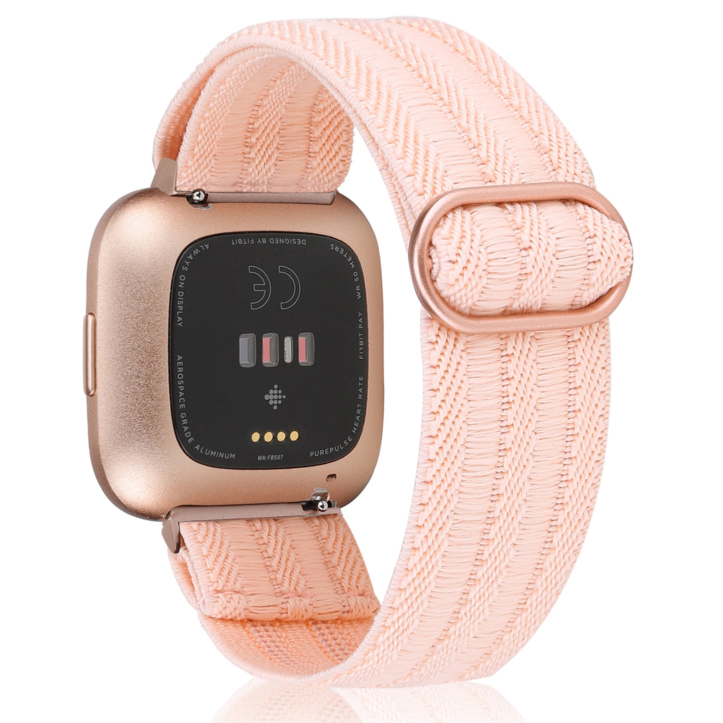 Stainless Steel Wrist band For Fitbit Versa/versa 2/versa lite Strap correa  Wrist Bracelet Watchband belt reloj watch Accessories Wristbands - Rose  gold 