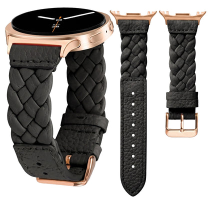 Braided Leather Strap for Samsung Galaxy Watch 9/8 40mm 44mm & Watch 8 Classic 46mm
