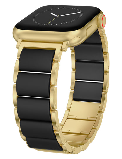 Silicone Metal Pretty Strap for Apple Watch Band | Stainless Steel Chain Link Bracelet