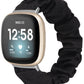 TOYOUTHS Scrunchie Band Compatible with Fitbit Versa 3/Versa 4/Sense/Sense 2 Band for Women, Solo Loop Soft Elastic Nylon Strap Replacement Replacement Breathable Stretchy Bracelet Wristband