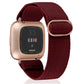 TOYOUTHS Compatible with Fitbit Versa/Versa 2 Bands for Women Men Adjustable Elastic Nylon Fabric Strap Replacement for Versa Lite Edition Stretchy Solo Loop Bracelet Wristband Accessories