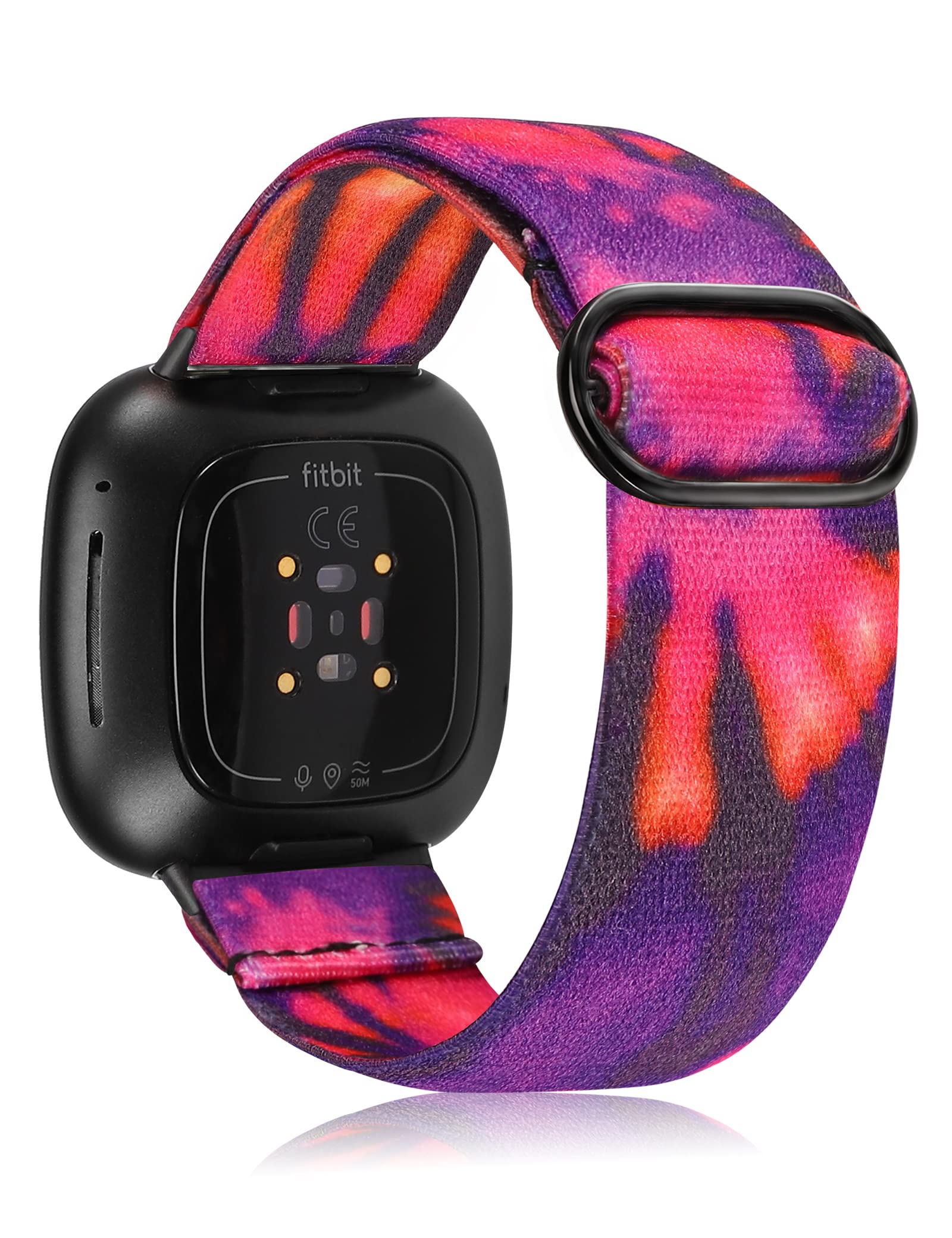 Cinturino Nylon Per Fitbit Versa 4/3 E Sense 2/1 - Ricambio Con Doppia Fibbia, Regolabile 130-198mm, Nero E Altri Colori - Foto 8