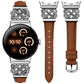 TOYOUTHS Celtic Knot Leather Band Compatible with Google Pixel Watch 3 41mm/Pixel Watch 2/Pixel Watch 1 Band Women, Slim Dressy Thin Fashion Designer Premium Leather Strap for Pixel 3 2 1 Smartwatch