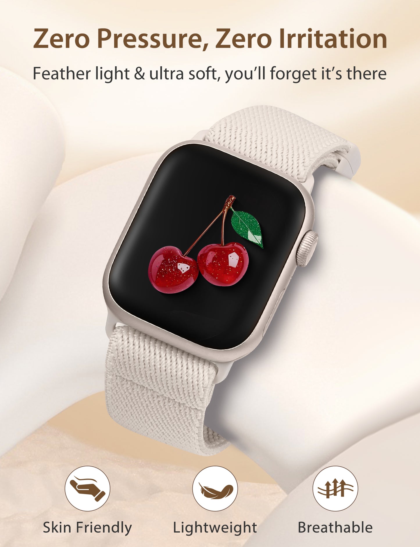 3 Pack Stretchy Loop Band with Magnetic Clasp Compatible with Apple Watch Band 40mm 38mm 41mm 42mm 44mm 45mm 46mm 49mm, Nylon Braided Elastic Strap for iWatch Series 10 9 8 7 6 SE 5 4 3 Ultra 2 1