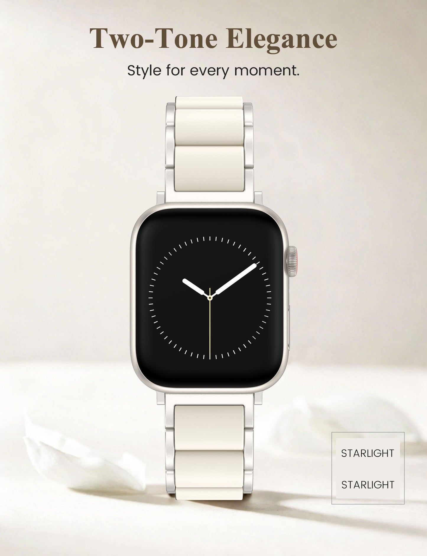 Silicone Metal Pretty Strap for Apple Watch Band | Stainless Steel Chain Link Bracelet