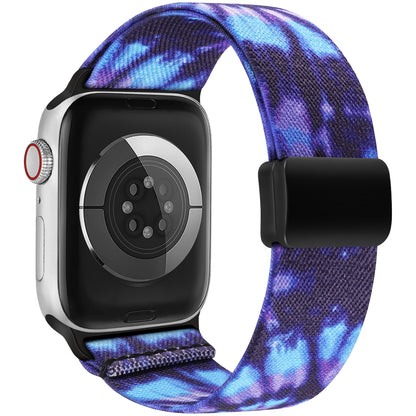 TOYOUTHS Stretchy Loop Band with Magnetic Clasp Compatible with Apple Watch Band Women 40mm 38mm 41mm 42mm 44mm 45mm 46mm 49mm, Elastic Nylon Fabric Strap for iWatch Series 10 9 8 7 6 SE 5 4 3 Ultra 2
