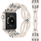 Beaded Bracelet Compatible with Apple Watch Band 41mm 40mm 38mm 49mm 45mm 44mm 42mm Women, Boho Western Dressy Elastic Stretchy Fancy Charms Solo Loop Strap for iWatch Series 8/SE/Ultra/7/6/5/4/3/2/1