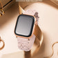 TOYOUTHS Braided Leather Strap Compatible with Apple Watch Band Women 38/40/41/42/44/45/46/49mm Soft Thin Leather Dressy Designer Woven Bracelet for iWatch Series 11 10 9 8 7 6 5 4 Ultra SE 3 2 1