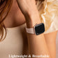 TOYOUTHS Braided Leather Strap Compatible with Apple Watch Band Women 38/40/41/42/44/45/46/49mm Soft Thin Leather Dressy Designer Woven Bracelet for iWatch Series 11 10 9 8 7 6 5 4 Ultra SE 3 2 1
