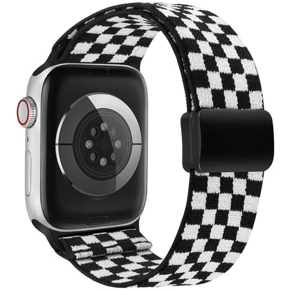TOYOUTHS Stretchy Loop Band with Magnetic Clasp Compatible with Apple Watch Band Women 40mm 38mm 41mm 42mm 44mm 45mm 46mm 49mm, Elastic Nylon Fabric Strap for iWatch Series 10 9 8 7 6 SE 5 4 3 Ultra 2