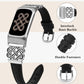 TOYOUTHS Celtic Knot Leather Band Compatible with Fitbit Charge 6/Fitbit Charge 5 Band Women, Slim Dressy Thin Designer Premium Leather Strap with Interlock Buckle for Fitbit Charge 6/5 Smartwatch