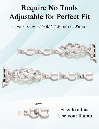 Celtic Bracelet for Apple Watch Band | Dressy Chain Stainless Steel Jewelry Strap