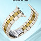 TOYOUTHS Mixed Metal Band Compatible with Apple Watch Bands 38/40/41/42/44/45/46/49mm Women Men, Formal Dressy Two-Tone Stainless Steel Classy Strap for iWatch Series 11 10 9 8 7 6 5 4 SE/Ultra 3 2 1