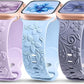TOYOUTHS 3 Pack Floral Embossed Bands Compatible with Apple Watch Band 38/40/41/42/44/45/49mm Women, Engraved Soft Silicone 3D Flower Cute Dressy Straps for iWatch Series 9/SE/Ultra/8/7/6/5/4/3/2/1