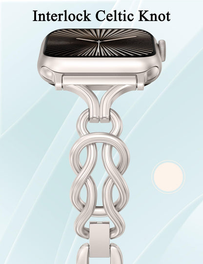 Celtic Bracelet for Apple Watch Band | Dressy Chain Stainless Steel Jewelry Strap