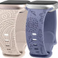 TOYOUTHS 2 Packs Floral Engraved Band Compatible with Apple Watch Band 41mm 40mm 38mm 45mm 44mm 42mm 49mm Women, Silicone Henna Dandelion Cute Strap for iWatch Series Ultra 2/9/8/7/SE/6/5/4/3/2/1