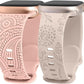 TOYOUTHS 2 Packs Floral Engraved Band Compatible with Apple Watch Band 41mm 40mm 38mm 45mm 44mm 42mm 49mm Women, Silicone Henna Dandelion Cute Strap for iWatch Series Ultra 2/9/8/7/SE/6/5/4/3/2/1