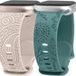 TOYOUTHS 2 Packs Floral Engraved Band Compatible with Apple Watch Band 41mm 40mm 38mm 45mm 44mm 42mm 49mm Women, Silicone Henna Dandelion Cute Strap for iWatch Series Ultra 2/9/8/7/SE/6/5/4/3/2/1