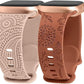 TOYOUTHS 2 Packs Floral Engraved Band Compatible with Apple Watch Band 41mm 40mm 38mm 45mm 44mm 42mm 49mm Women, Silicone Henna Dandelion Cute Strap for iWatch Series Ultra 2/9/8/7/SE/6/5/4/3/2/1