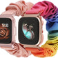 TOYOUTHS 2-Pack Compatible with Fitbit Versa/Versa 2/Versa Lite Watch Bands Scrunchie Elastic Cloth Fabric Strap Cute Stretchy Wristband for Versa 2 Special Edition Women