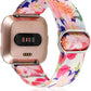 TOYOUTHS Compatible with Fitbit Versa/Versa 2 Bands for Women Men Adjustable Elastic Nylon Fabric Strap Replacement for Versa Lite Edition Stretchy Solo Loop Bracelet Wristband Accessories