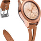 TOYOUTHS Compatible with Samsung Galaxy Watch 6/5/5 Pro/Watch 4 40mm 44mm/Watch 4 Classic 42mm 46mm/Watch 3 41mm/Active 2 Band Women Men, 20mm Leather Strap Wristband for Garmin Vivoactive 3
