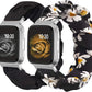 TOYOUTHS 2-Pack Compatible with Fitbit Versa/Versa 2/Versa Lite Watch Bands Scrunchie Elastic Cloth Fabric Strap Cute Stretchy Wristband for Versa 2 Special Edition Women
