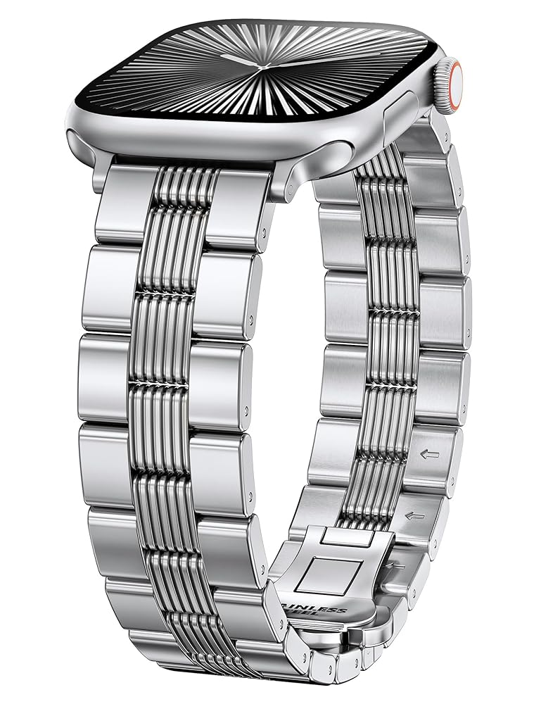 TOYOUTHS Mixed Metal Band Compatible with Apple Watch Bands 38/40/41/42/44/45/46/49mm Women Men, Formal Dressy Two-Tone Stainless Steel Classy Strap for iWatch Series 11 10 9 8 7 6 5 4 SE/Ultra 3 2 1