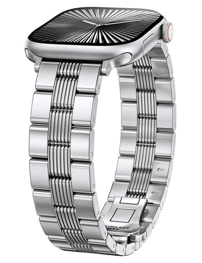 TOYOUTHS Mixed Metal Band Compatible with Apple Watch Bands 38/40/41/42/44/45/46/49mm Women Men, Formal Dressy Two-Tone Stainless Steel Classy Strap for iWatch Series 11 10 9 8 7 6 5 4 SE/Ultra 3 2 1
