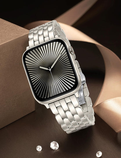 Designer Vintage Bracelet for Apple Watch Band | Stainless Steel Luxury Metal Strap