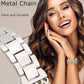 TOYOUTHS Compatible with Apple Watch Band 38/40/41mm Women Dressy Stainless Steel Metal Gold Chain Strap Designer Cowboy Link Bracelet for iWatch Band Series 9 8 7 6 5 4 3 2 1 Ultra SE