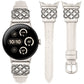 TOYOUTHS Celtic Knot Leather Band Compatible with Google Pixel Watch 3 41mm/Pixel Watch 2/Pixel Watch 1 Band Women, Slim Dressy Thin Fashion Designer Premium Leather Strap for Pixel 3 2 1 Smartwatch