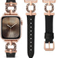 TOYOUTHS Leather Band Compatible with Apple Watch Strap Women 49/46/45/44/42/41/40/38mm Fancy Vintage Scrollwork Oval Metal Buckle Leather Strap for iWatch Band Series 10 9 8 7 6 5 4 3 2 1 SE Ultra
