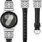 TOYOUTHS Leather Band Compatible with Samsung Galaxy Watch 7/6/5/4/Active 2 40mm 44mm Band Women, 20mm Dressy Slim Leather Strap with Celtic Heart-Shaped Knot Buckle for Watch 6 Classic/Watch FE