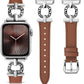 TOYOUTHS Leather Band Compatible with Apple Watch Strap Women 49/46/45/44/42/41/40/38mm Fancy Vintage Scrollwork Oval Metal Buckle Leather Strap for iWatch Band Series 10 9 8 7 6 5 4 3 2 1 SE Ultra