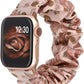 TOYOUTHS Compatible with Apple Watch Band Scrunchie 38mm 40mm 41mm Women Elastic Strap Soft Cloth Fabric Pattern Holiday Themed Gift Bracelet for iWatch Series SE 9 8 7 6 5 4 3 2 1