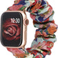 TOYOUTHS Compatible with Apple Watch Band Scrunchie 38mm 40mm 41mm Women Elastic Strap Soft Cloth Fabric Pattern Holiday Themed Gift Bracelet for iWatch Series SE 9 8 7 6 5 4 3 2 1
